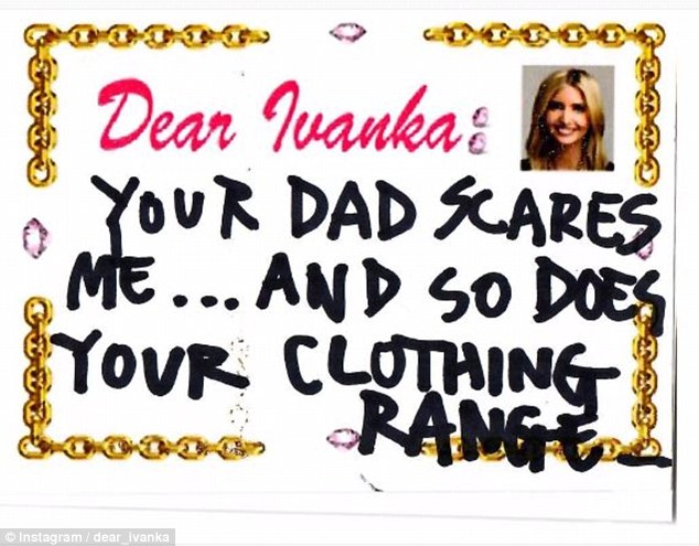 The messages people wrote to Ivanka as part of the campaign covered a range of issues, including: immigration, climate change, women's rights, and abortions