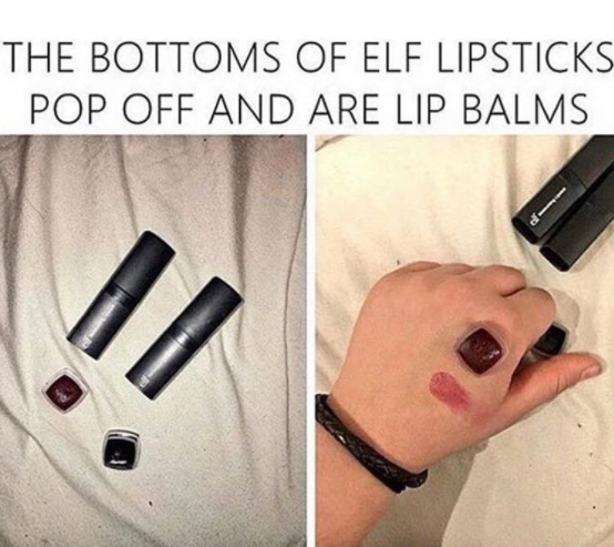 Elf brand makeup has a hidden compartment.