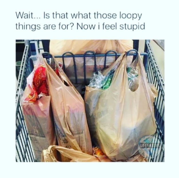 Your shopping cart may hold more bags than you think.