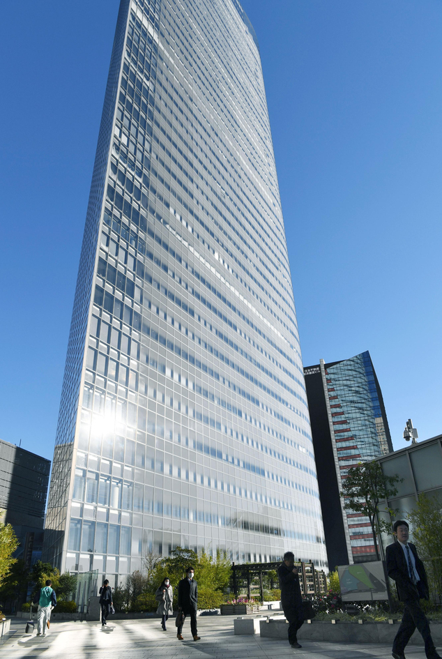 Japanese advertising company Dentsu Inc. Tokyo's headquarters