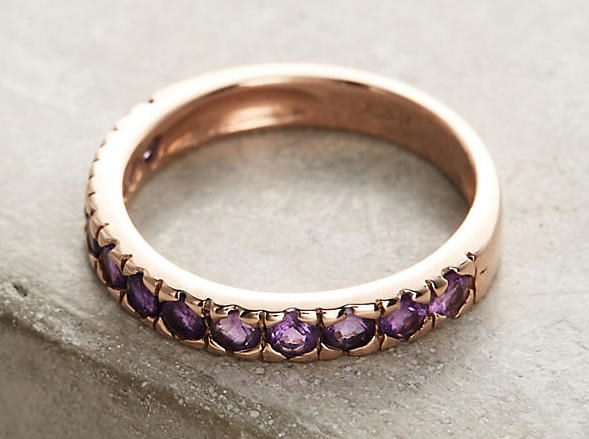 A sophisticated amethyst ring that won't play second fiddle to any other ring.