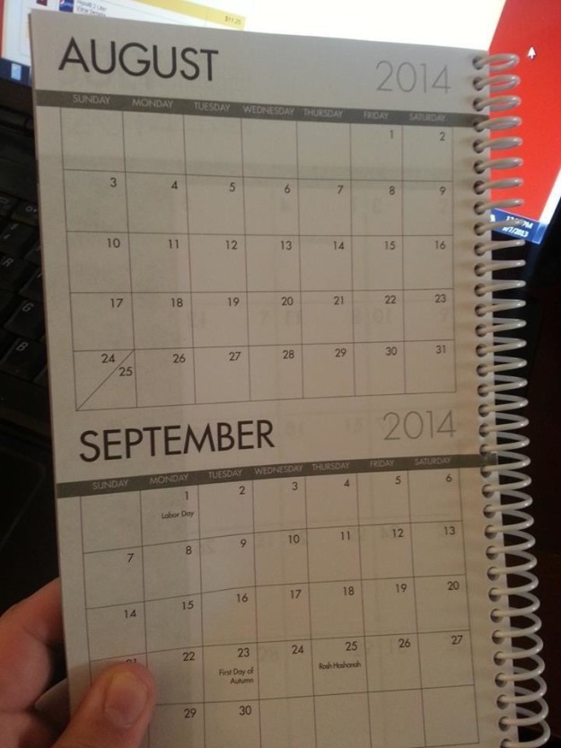 This calendar maker who REALLY wanted a three-day weekend.
