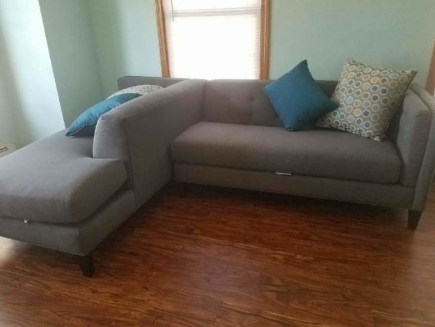 Whoever the heck put this sofa together.