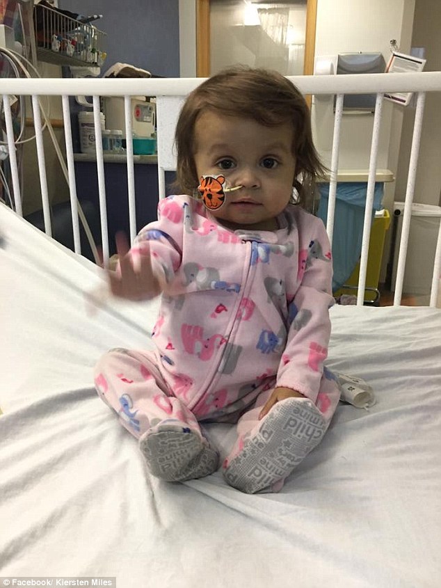 Recovering: In a 14-hour operation in Philadelphia, doctors successfully completed the transplant. Talia's parents said she bounced back and is recovering well