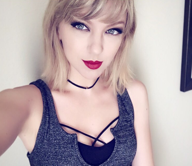 This is a cosplayer named April Gloria, who pretty much looks exactly like Taylor Swift.