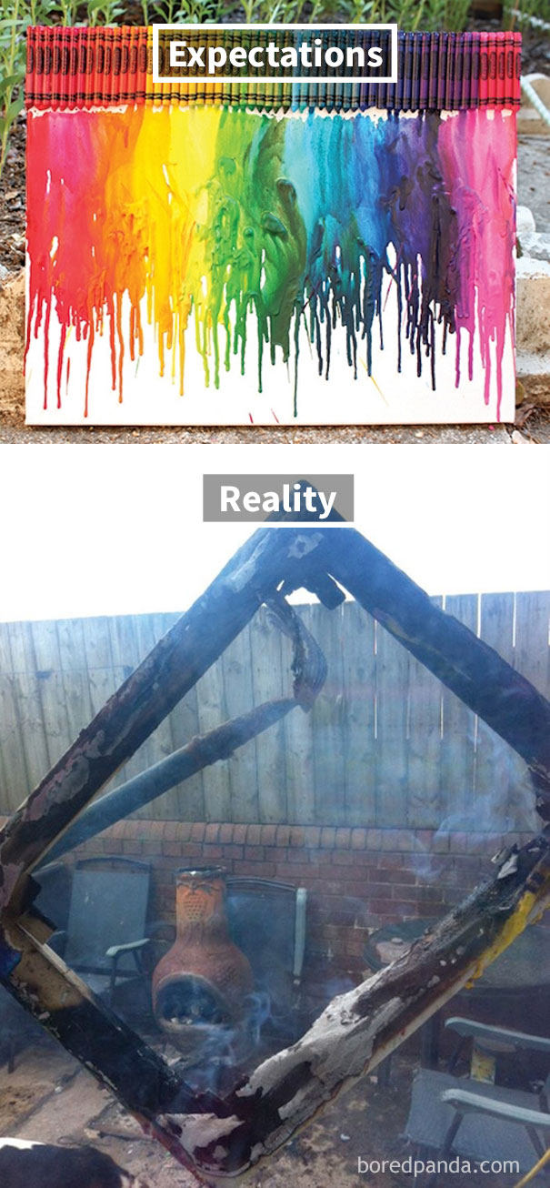 Melted-Crayon Burning Rainbow
