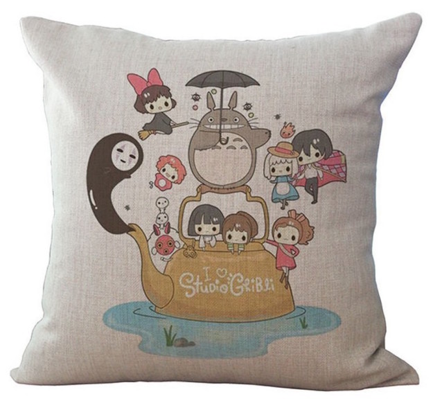 And an animated pillow cover with all of your favorite Studio Ghibli stars.