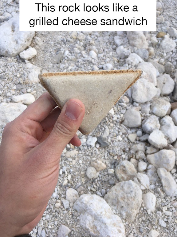 This rock could be mistaken for a snack.