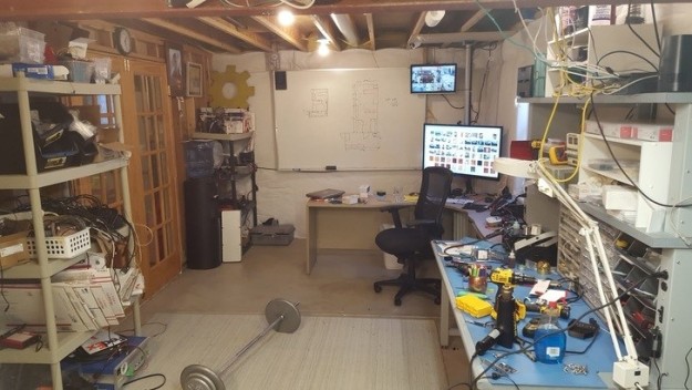 This claustrophobia-inducing work space...