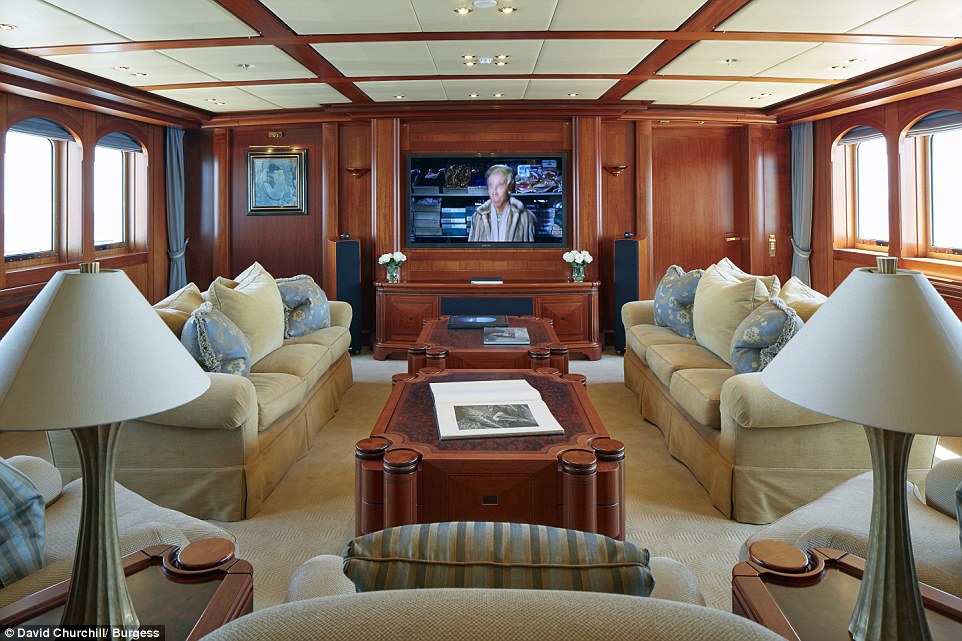 There is a bridge deck saloon or media room and a spacious main saloon which leads to a formal dining room