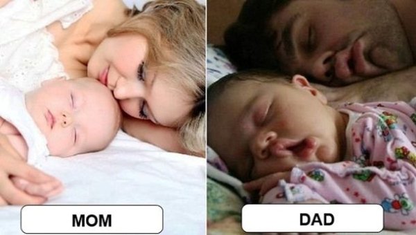 moms versus dads mothers fathers funny differences 3 Proof that moms and dads have far different views on how to raise their children (25 Photos)