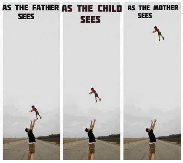 moms versus dads mothers fathers funny differences 15 Proof that moms and dads have far different views on how to raise their children (25 Photos)