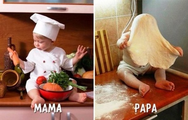 moms versus dads mothers fathers funny differences 14 Proof that moms and dads have far different views on how to raise their children (25 Photos)