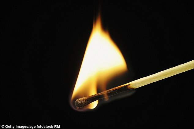A policewoman described seeing a three-year-old girl's set on fire (stock image) 