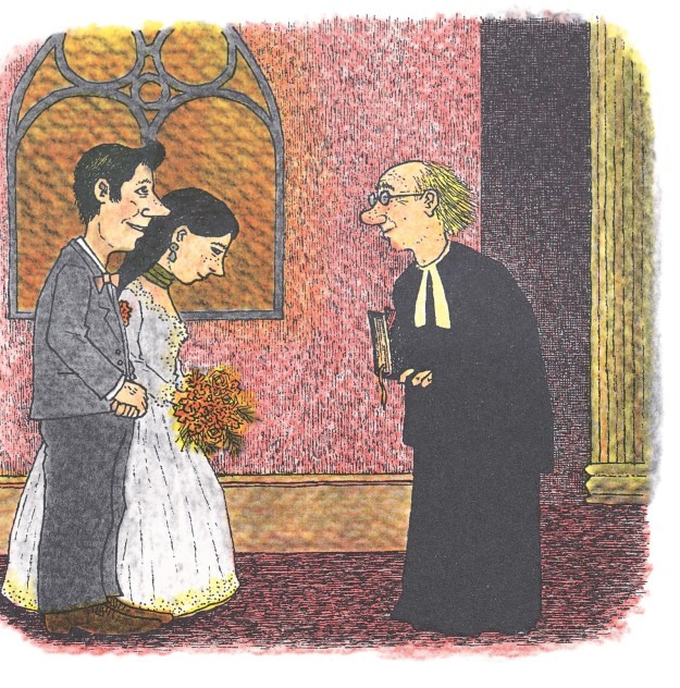 But Jenny never told Alfred, she was like "you've gotta wait to find out!" But Alfred kept asking and asking. She even wore the green ribbon around her neck when they got MARRIED, and still didn't tell him why!