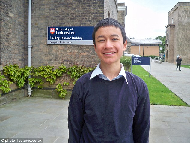 The child genius attended a state primary school before winning his place to study degree level maths at just 12 years old in 2014