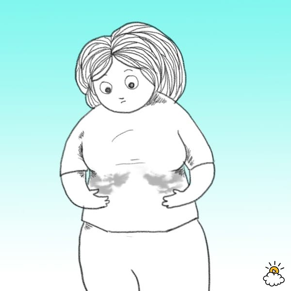 is boob sweat normal