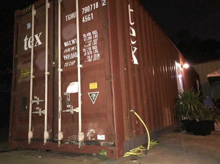 storage container at night