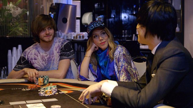 Charlie teaches presenter Katherine Ryan how to win at poker and she manages to bluff herself to a £30,000 win