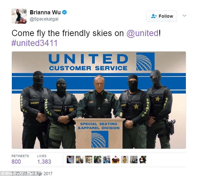 People imagined United staff as anything from WWE wrestlers and football players, to an armed SWAT team, as they 're-accomodated' an elderly passenger