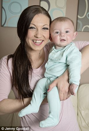 Kayleigh Wood, 26, suffered 16 miscarriages before she gave birth to Reggie in October. The full-time mother first became pregnant at 16 but suffered a miscarriage weeks later