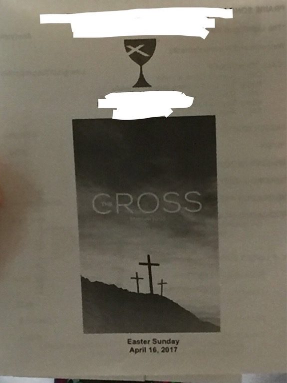 The cross is so gross.