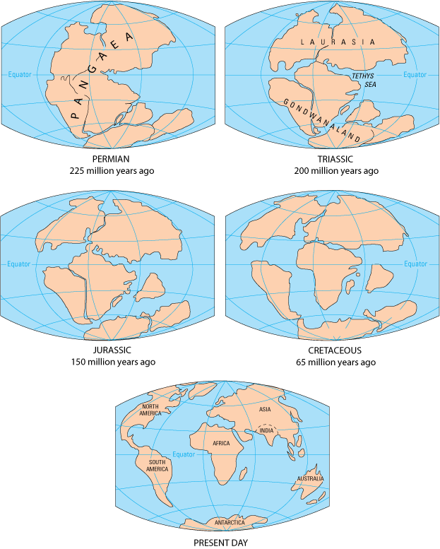 This Is What The World Looked Like 300 million Years Ago pangaea to present