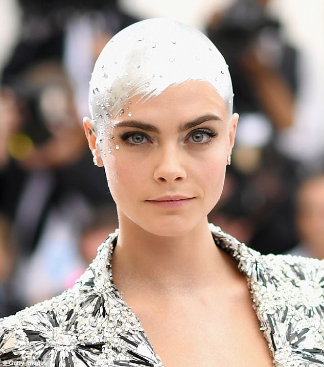 Oh my! Cara made a typically dramatic statement as she swept the famous steps outside the Metropolitan Museum of Art at the heart on New York's 5th Avenue for the Met Gala