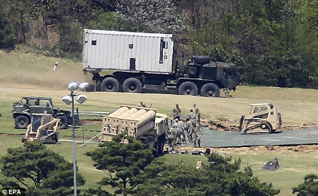 he U.S. military's THAAD anti-missile defence system (pictured) has reached initial operational capacity in South Korea, U.S. officials told Reuters, although they cautioned that it would not be fully operational for some months