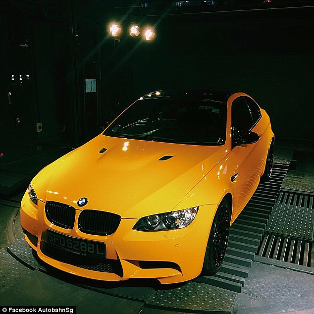There's an eclectic mix of vehicles to choose from, including this tangerine BMW M3
