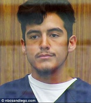Charged: Salvador Alejandro Sanchez, 19, faces trial for the murder of his friend