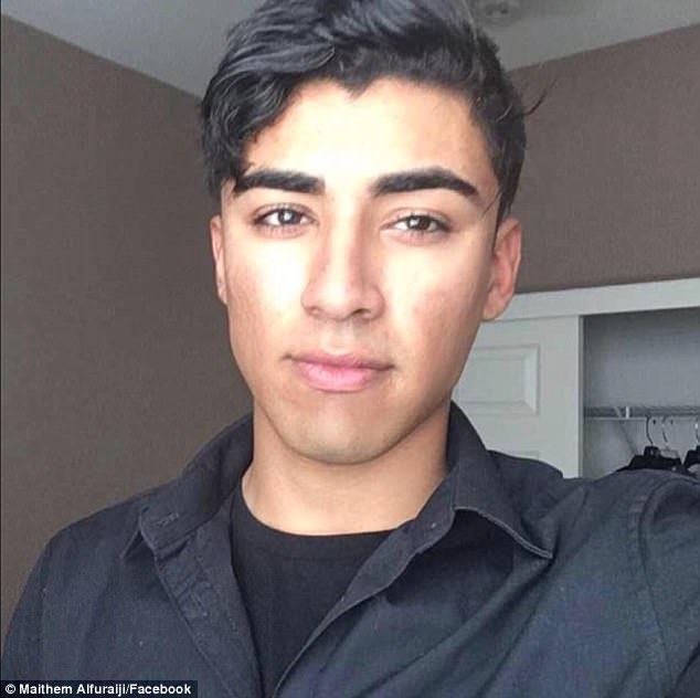 Murdered: Maithem Alfuraiji, 20, was killed last month in the baffling and brutal case. Police say he was good friends with his killer, who posted audio of his dying cries on Snapchat