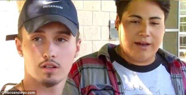 Heroes: Alexander Gendron (left) and Kevin Rosado (right) saw the shocking Snapchat posts and turned their friend Sanchez in. 'I'm honestly just like heartbroken,' said Rosado