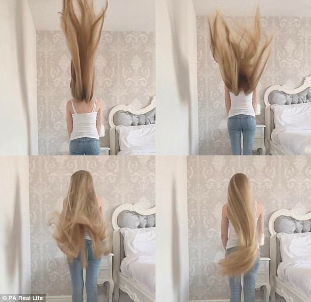 Her hair has helped her amass over 12,200 followers with one video of Lianne flicking her head backwards receiving over 26,000 views