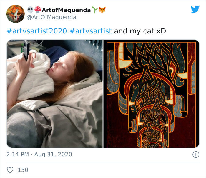 artvsartist作品与艺术家本尊挑战
