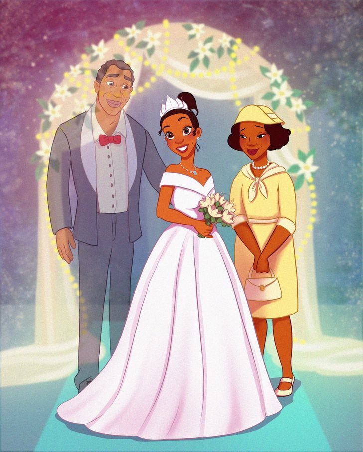 迪士尼公主结婚