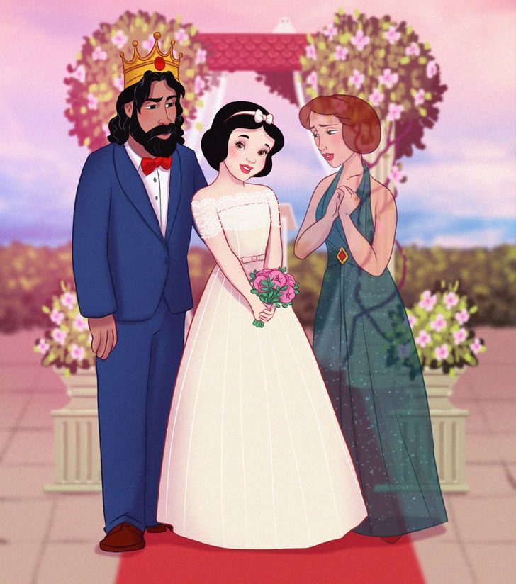 迪士尼公主结婚