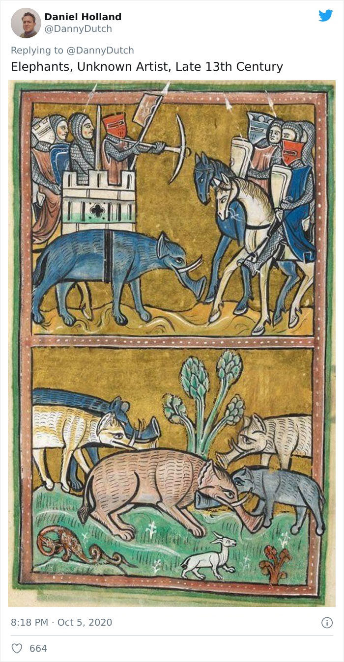 中世纪动物画