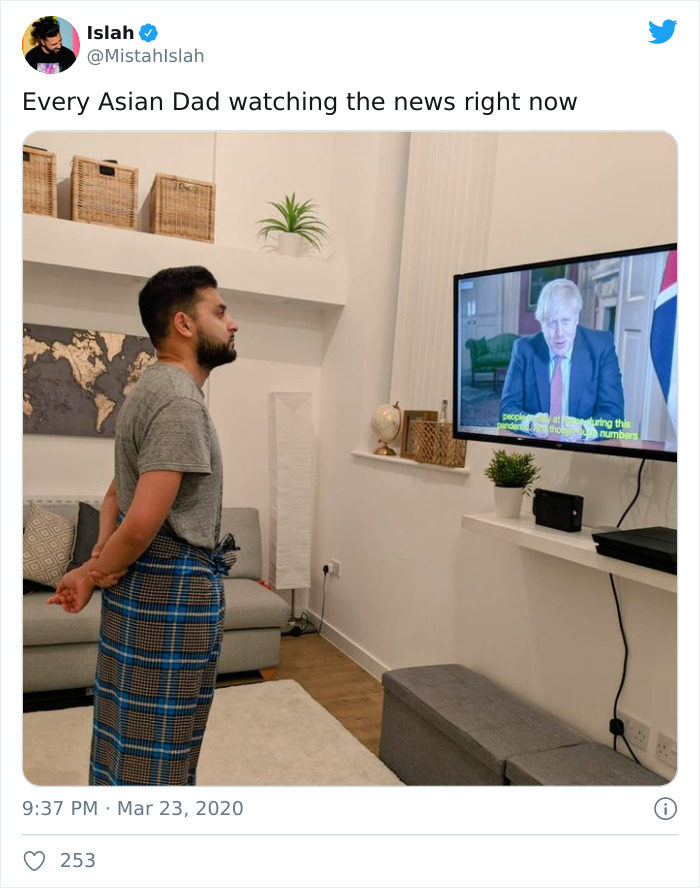 爸爸看电视姿势