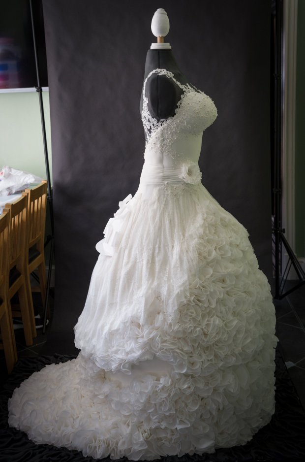 The life size wedding dress cake. See Masons copy MNCAKE: A cake-maker has come up with a wedding day must-have after creating the world