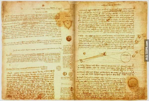 书：一本$9.24亿 - 达文西的 Codex Leicester