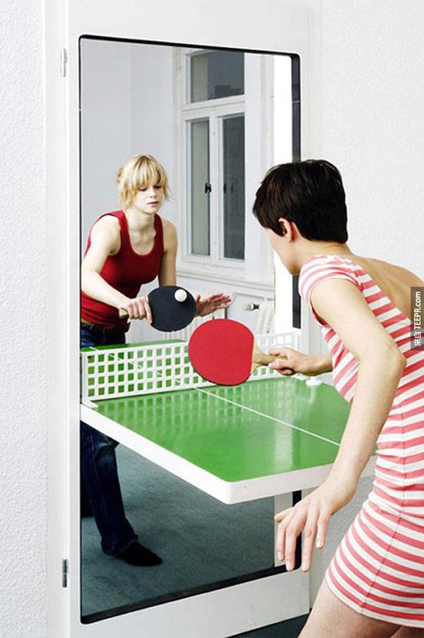 1. A ping pong table door