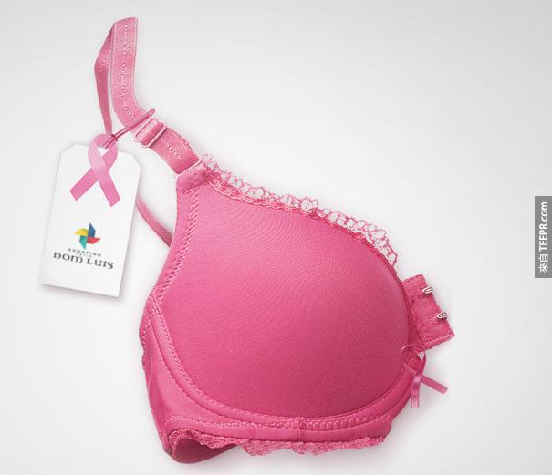 Shopping Pátio Dom Luís(巴西的百貨公司): 呼籲乳癌胸罩