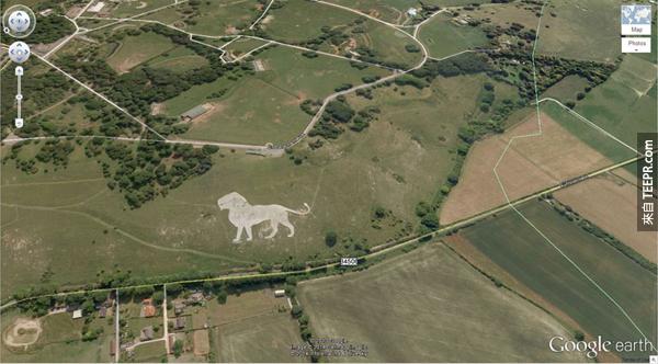 14.) 一隻巨型的獅子 (51.848637, -0.55462) 鄧斯特布爾LU6 2LD，英國