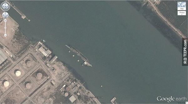 21.) 沉掉的船 (30.541634, 47.825445) Basrah，伊拉克