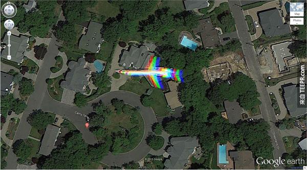 25.) 這個彩虹飛機 – 凱茜露台州 Englewood Cliffs，新澤西州，美國
