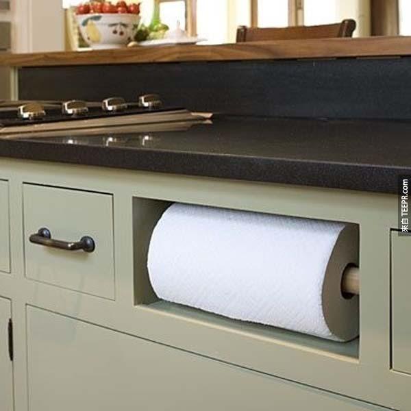 5.) 把你的廚房裡面假的或是沒有在用的抽屜變成有用的空間。
