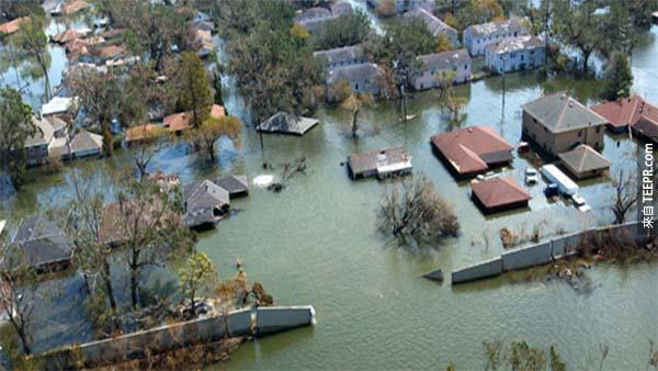 13.) 水災: 死因機率 1:30,000。