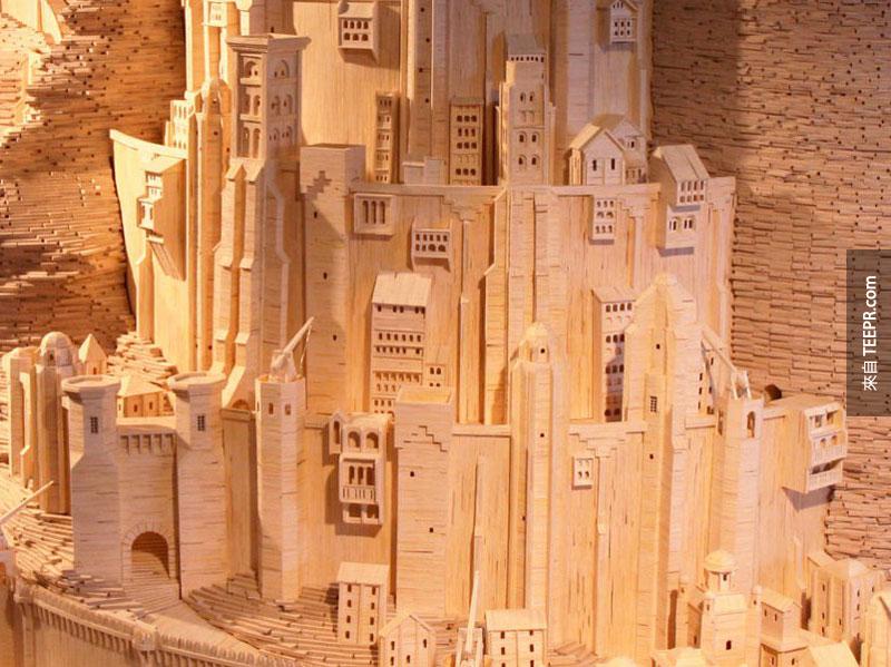 minas-tirith-made-from-matchsticks-by-pat-acton-matchstick-marvels-(9)