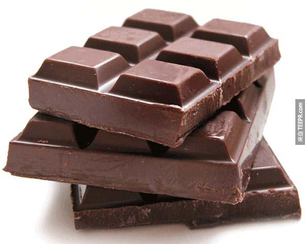 11.) 我們平常吃的巧克力裡面至少有8個昆蟲部分。